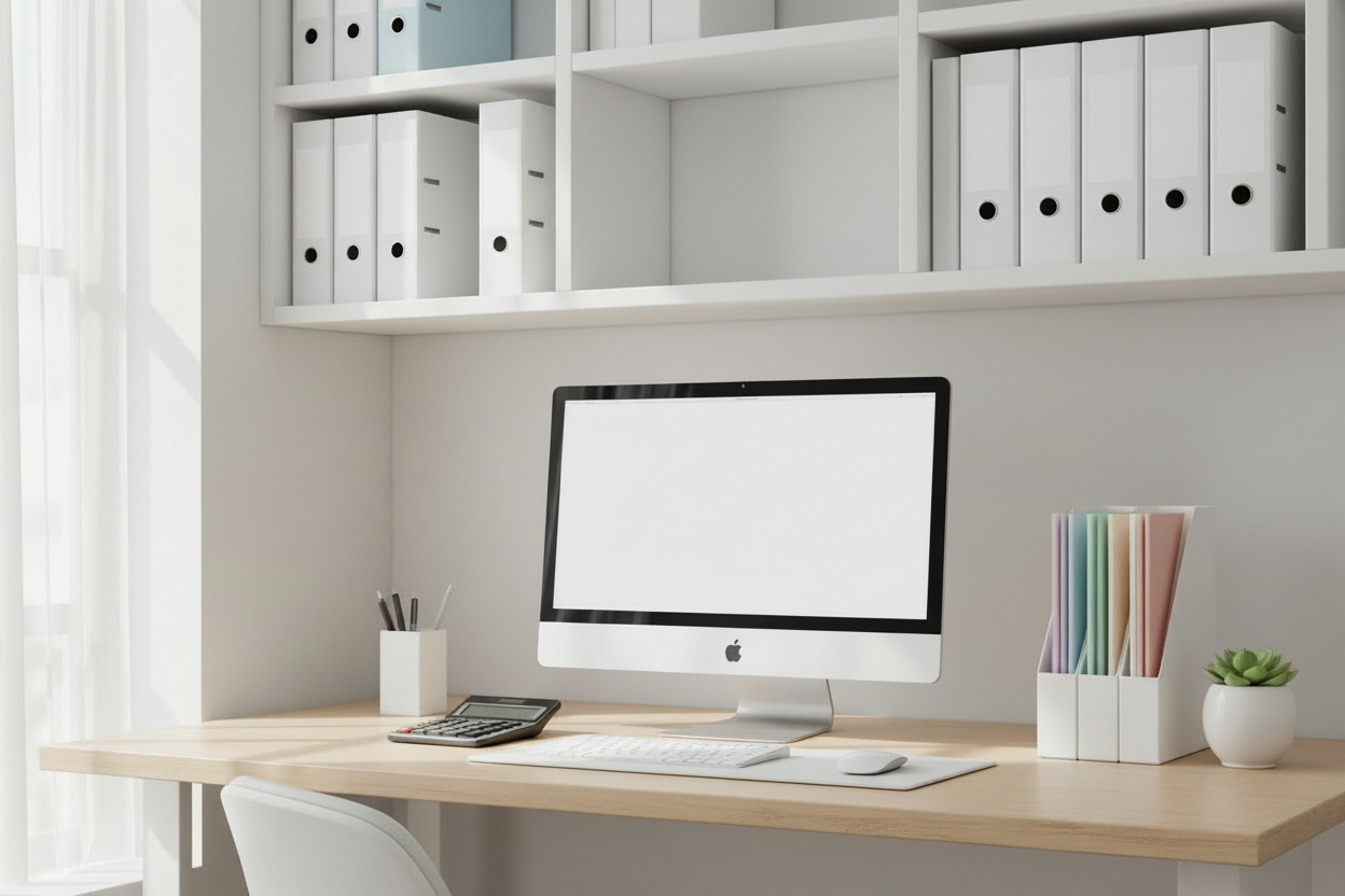 die Aufschriften auf den Ordnern sind nicht gut und den Rabattaufsteller bitte wegmachen